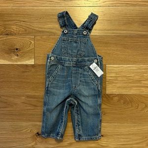 Jean overalls, 3-6 months, new with tags (matching jean jacket also for sale)